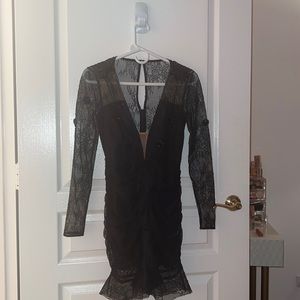 For love and lemons lace embellished mini dress